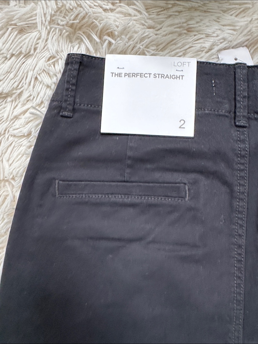 Loft The Perfect Straight Tailored Crop Pants 💗 Black - Picture 7 of 12